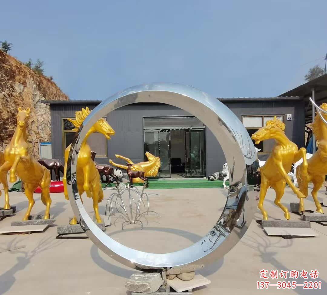 无锡不锈钢圆环雕塑让景观更加精彩