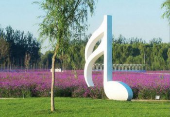 无锡不锈钢音符雕塑——点亮园林的音乐之美