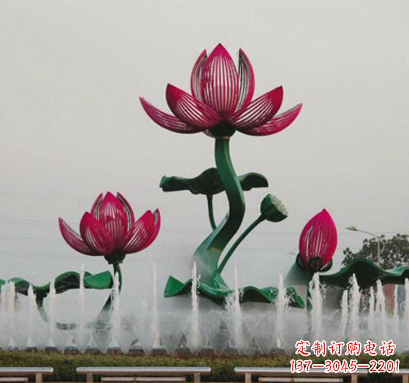 无锡不锈钢莲花雕塑