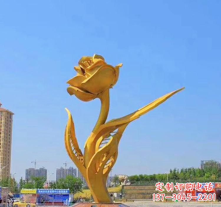 无锡精美不锈钢紫荆花雕塑