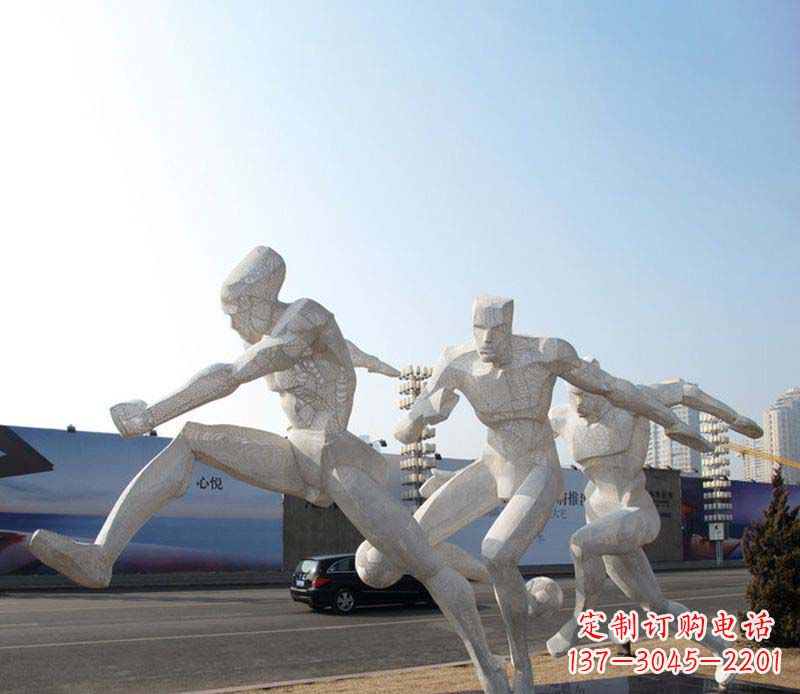 无锡足球之美不锈钢足球雕塑