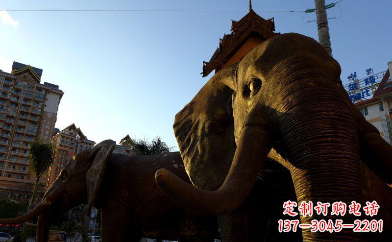 无锡步行街上的大象雕塑——给街道带来活力