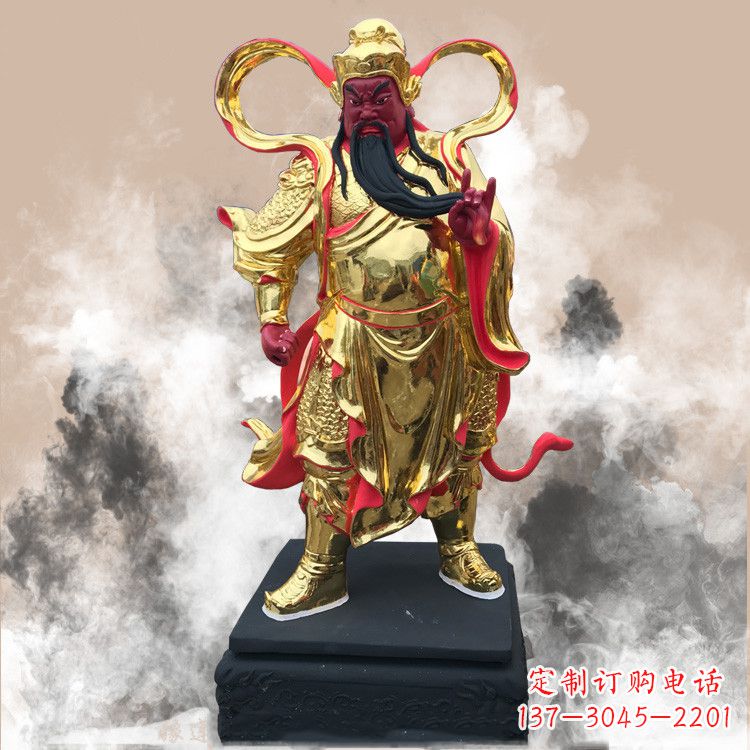 无锡彩绘关公佛像