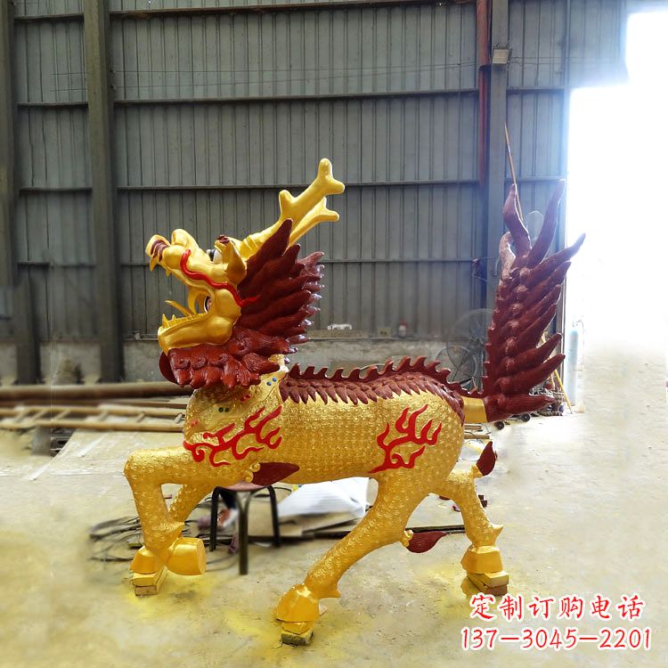 无锡精美麒麟铜雕塑