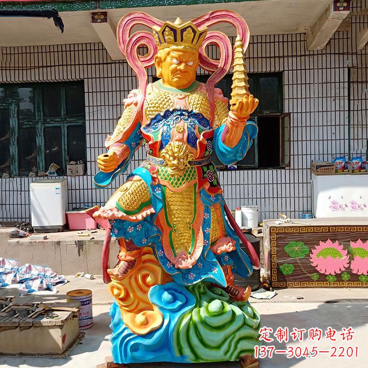 无锡玻璃钢托塔天王雕塑