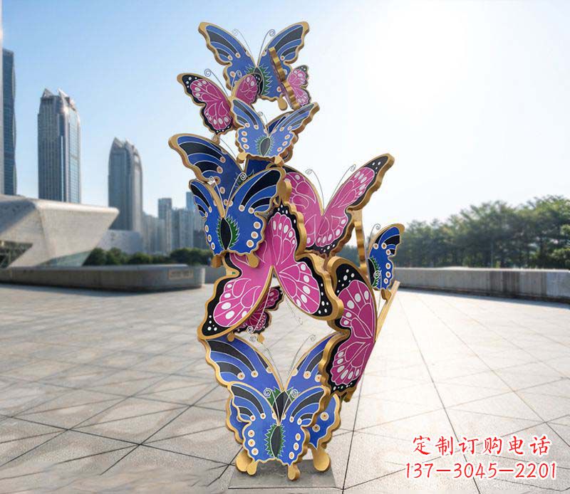 无锡不锈钢蝴蝶雕塑美丽的艺术诠释