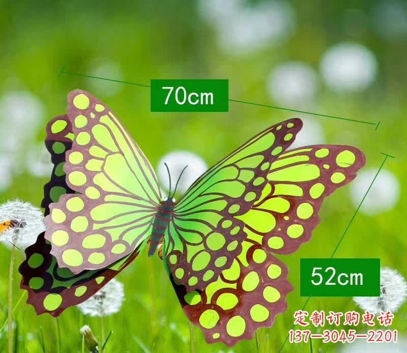 无锡不锈钢蝴蝶雕塑彩色园林的精灵
