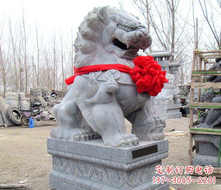 无锡雄壮狮子石雕——欢迎来到宁波