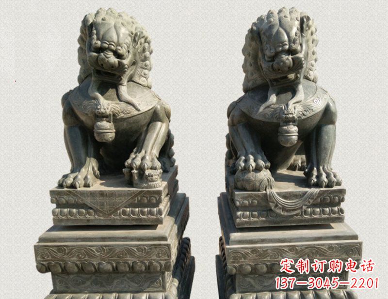 无锡狮子雕塑象征王者风范