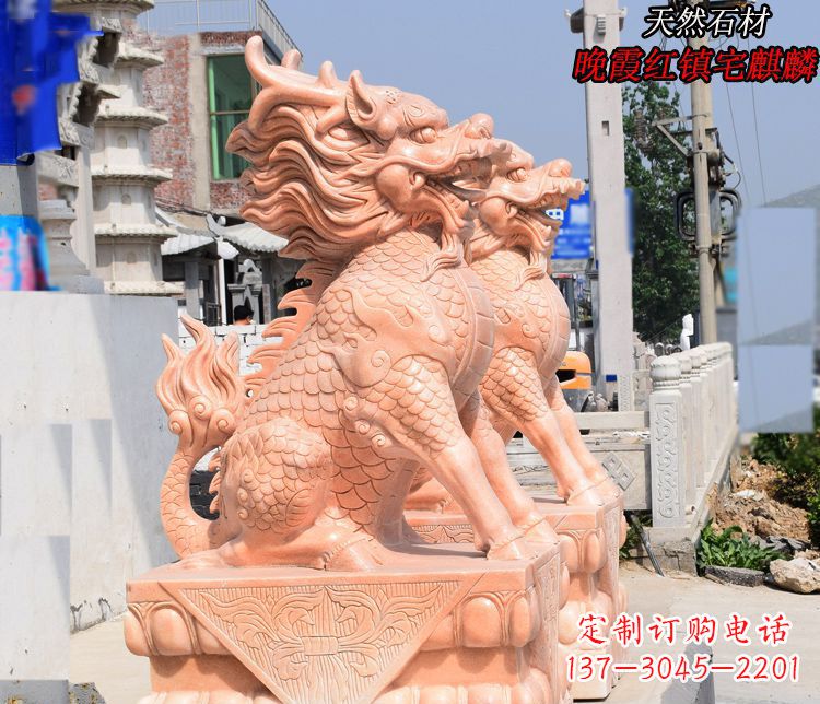 无锡麒麟雕塑——美丽的晚霞之赞