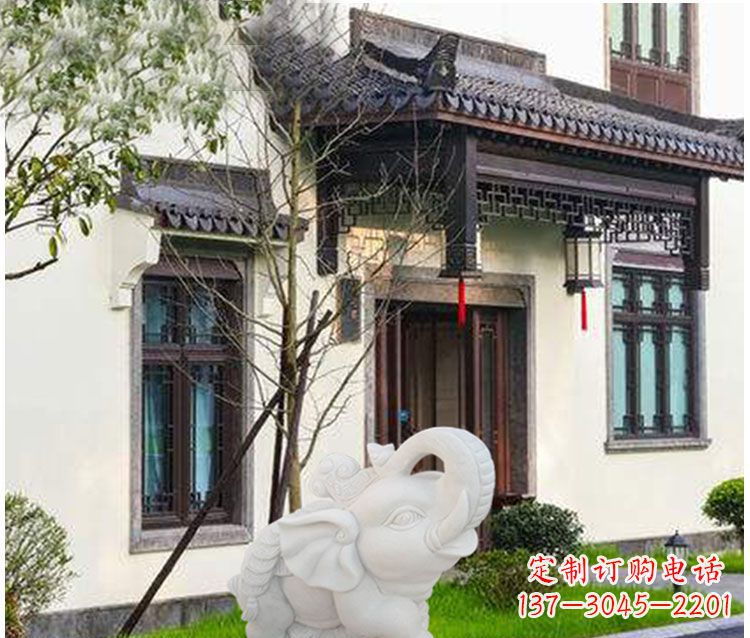 无锡小象招财石雕——引领幸福的钥匙