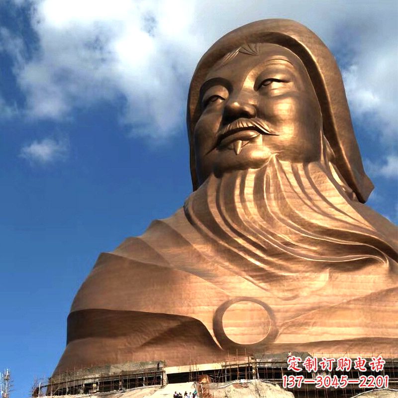 无锡成吉思汗的传奇——大型头像雕塑