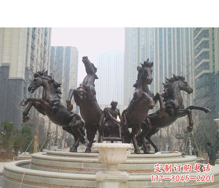 无锡城市阿波罗战马铜雕