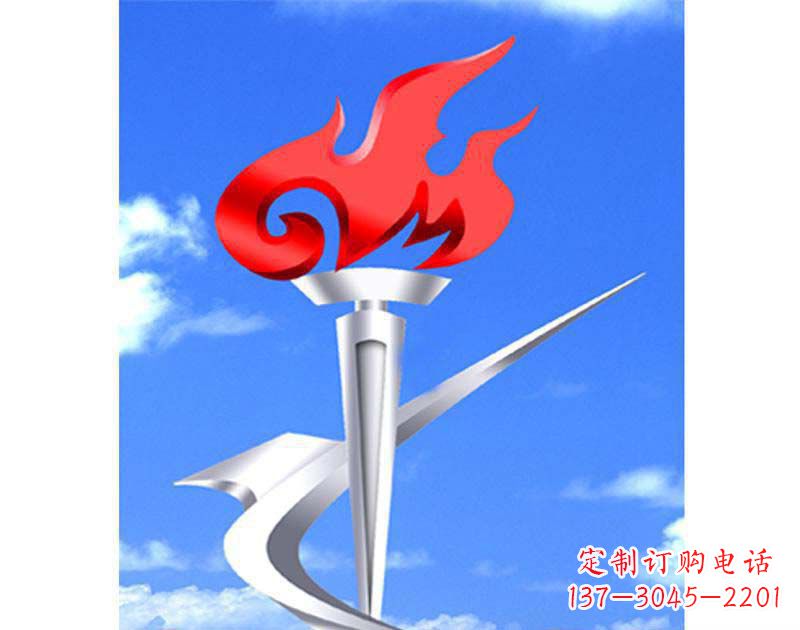 无锡城市文化的象征——不锈钢火炬雕塑