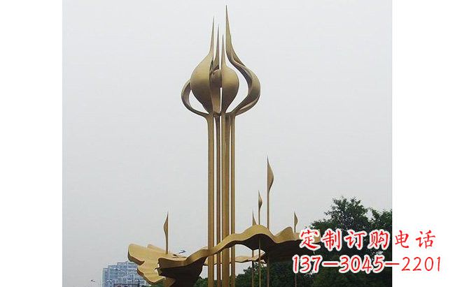 无锡莲花雕塑缔造城市精神之家