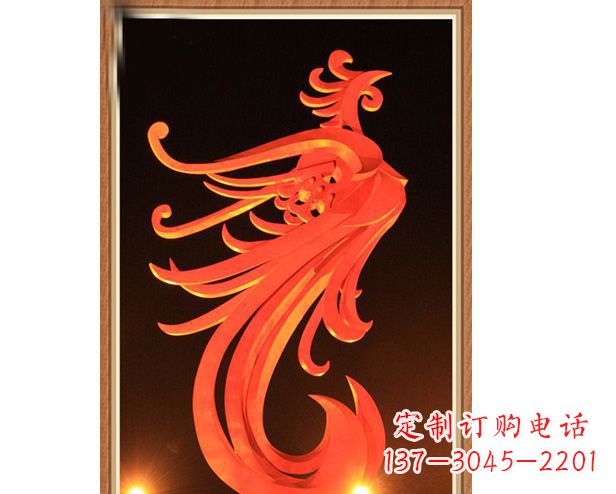 无锡不锈钢凤凰雕塑美丽与传统的完美结合