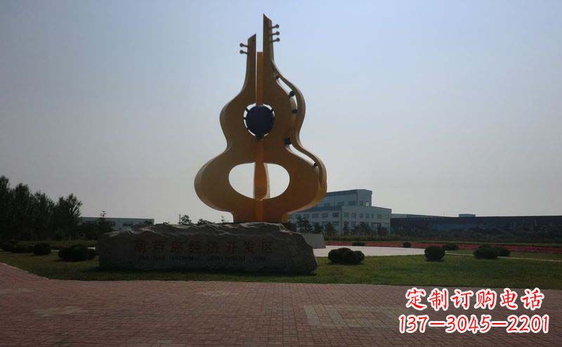 无锡城市的不锈钢葫芦雕塑