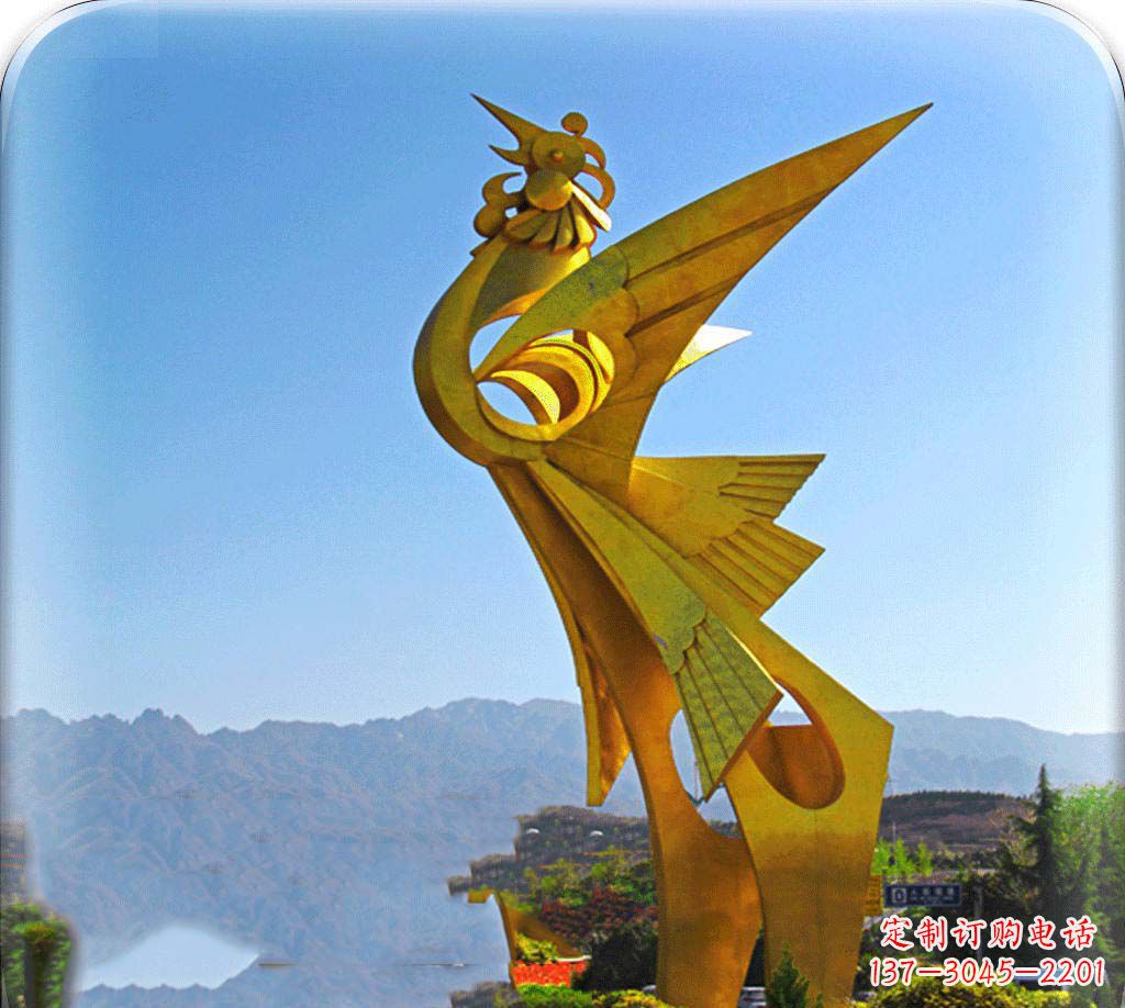 无锡城市美化之翅——凤凰景观雕塑