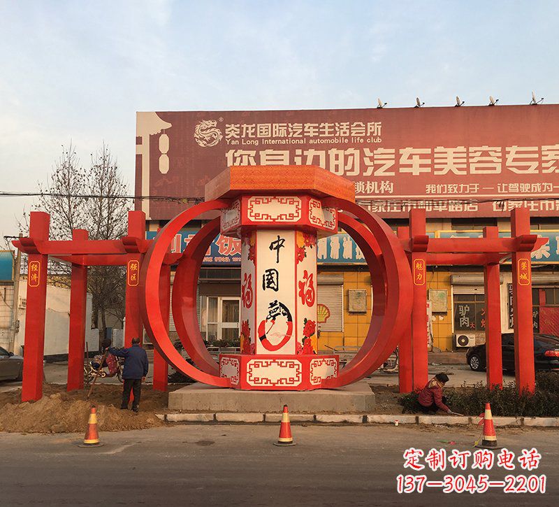 无锡城市之光不锈钢梦灯笼雕塑