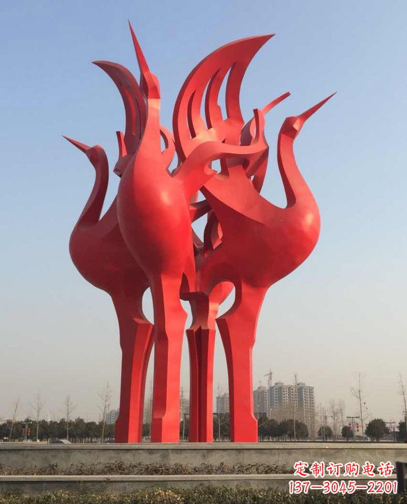 无锡仙鹤雕塑一座城市的标志