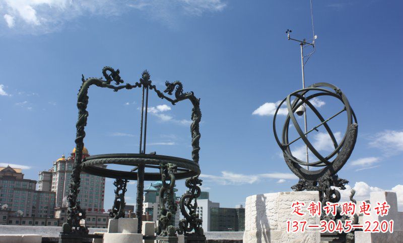 无锡浑天仪雕塑,见证着城市的历史
