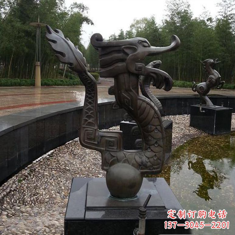 无锡城市喷泉雕塑 铜雕12生肖喷水喷泉