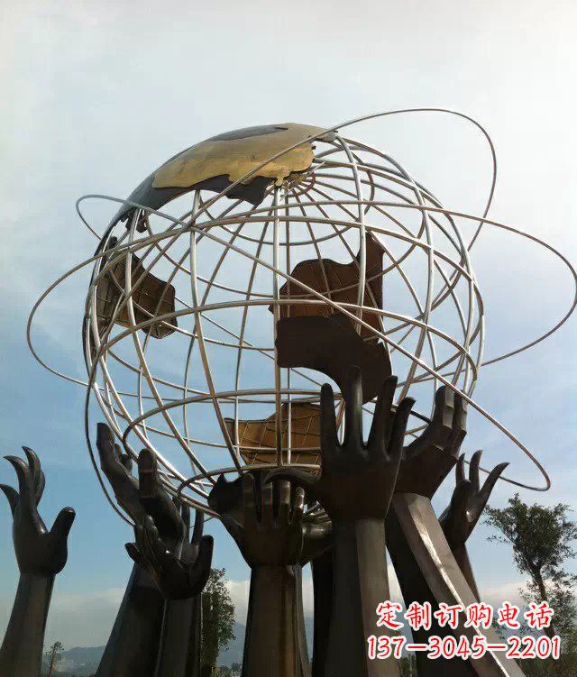 无锡石家庄的地球雕塑一个城市的精神象征