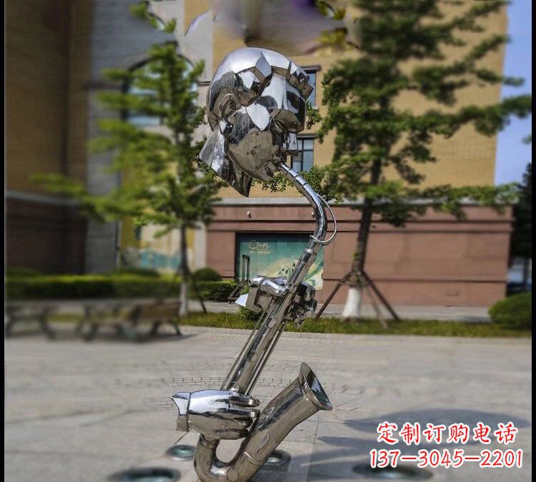 无锡抽象不锈钢抽象吹萨克斯人物