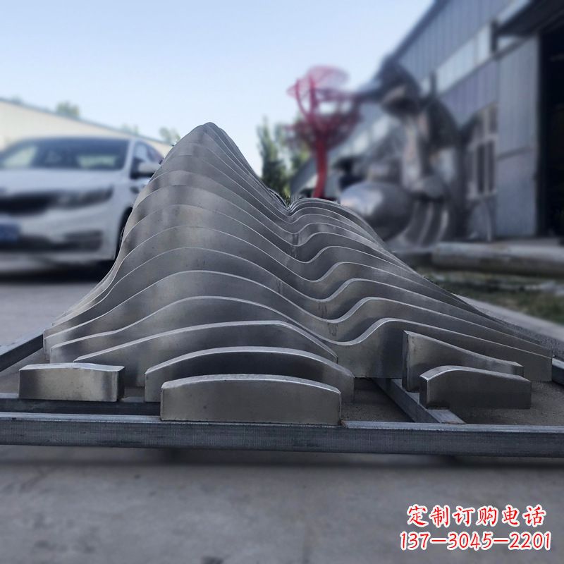 无锡不锈钢假山雕塑精致耐用的艺术品