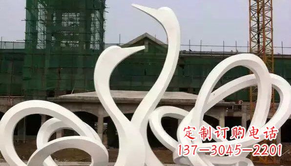 无锡不锈钢天鹅雕塑给人以美丽的感受