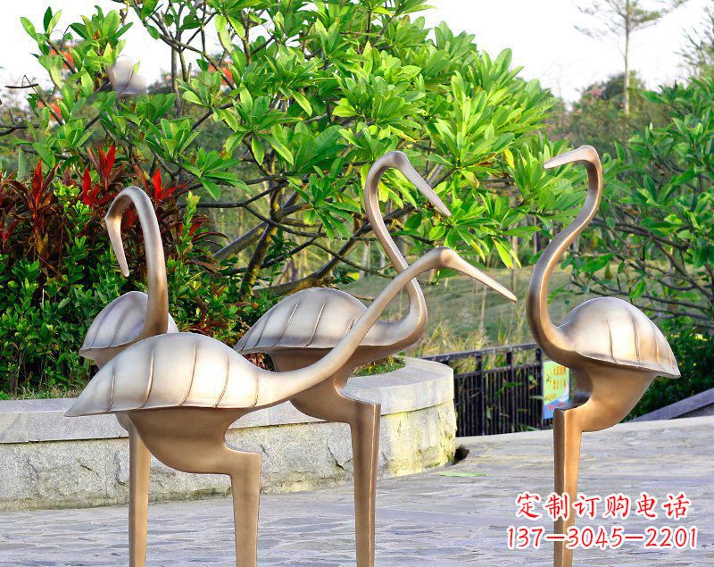 无锡丹顶鹤雕塑传承悠久的中国传统艺术