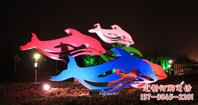 无锡海豚雕塑传承海洋文化