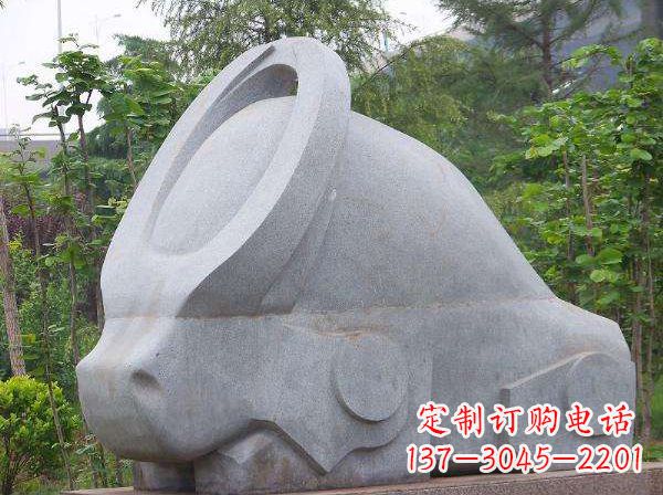无锡动物雕塑抽象石雕牛