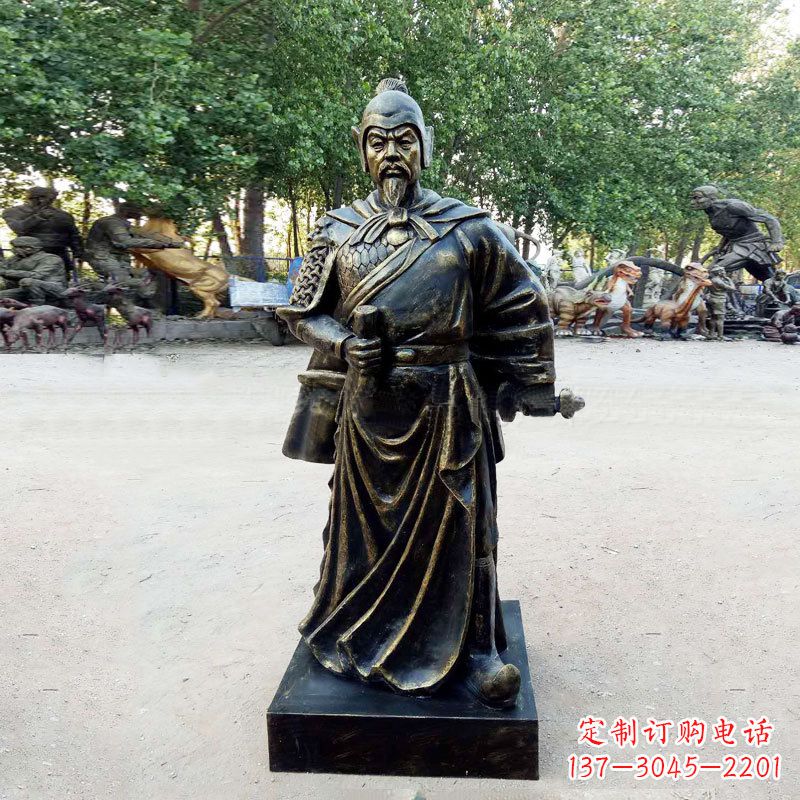 无锡李靖--初唐著名人物仿铜雕塑像