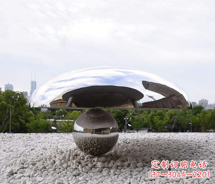 无锡创意蘑菇不锈钢雕塑