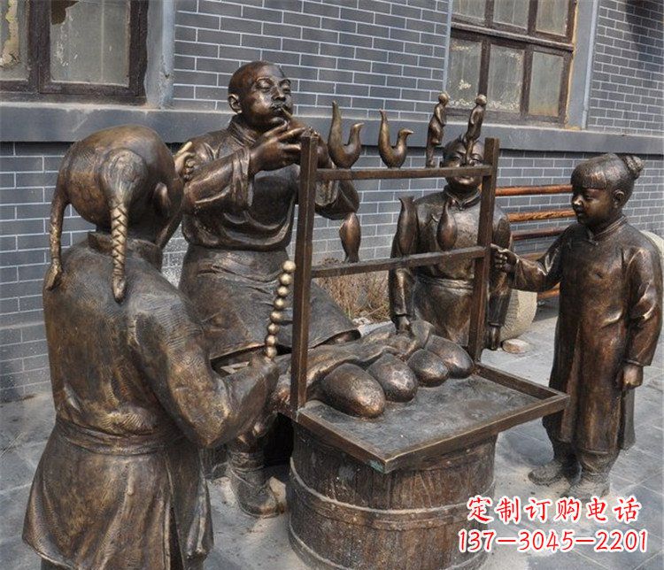 无锡糖人雕塑——街边温馨的小情调
