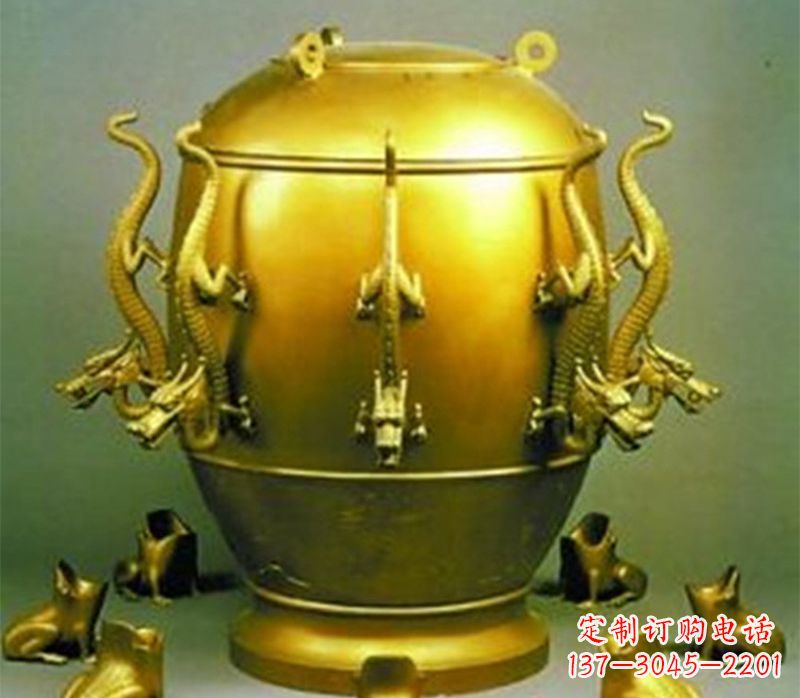 无锡纯铜古天文仪器地动仪雕塑