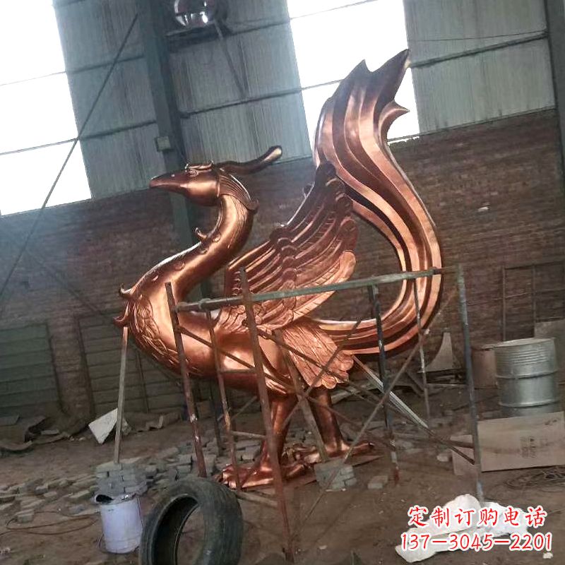 无锡朱雀神兽纯铜陵光神君雕塑