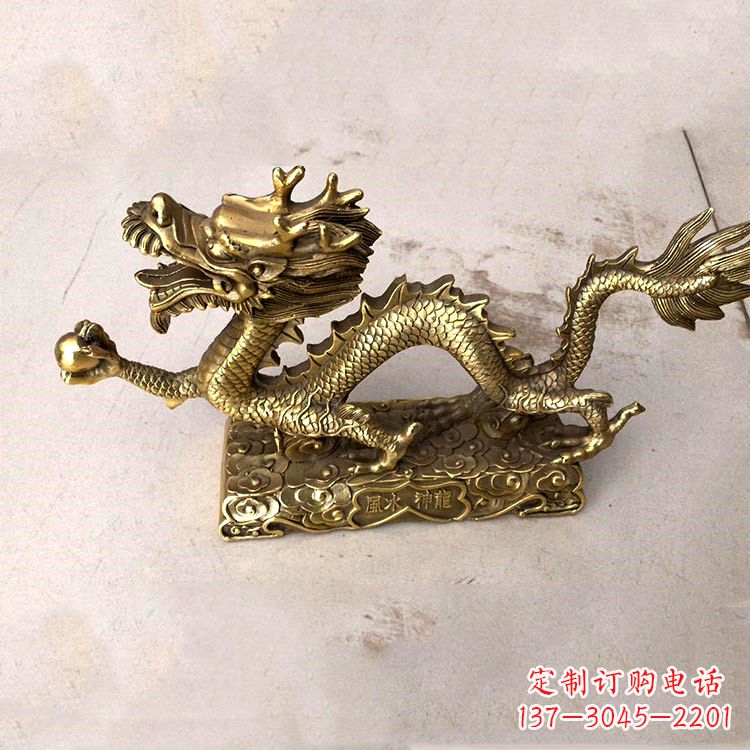 无锡纯铜龙生肖动物雕塑摆件