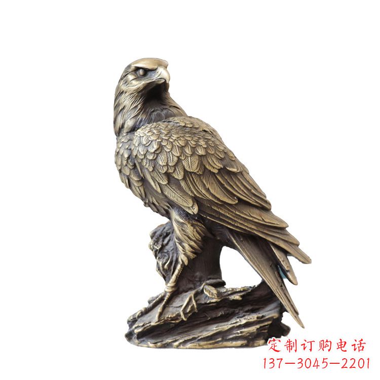 无锡纯铜招财老鹰雕塑