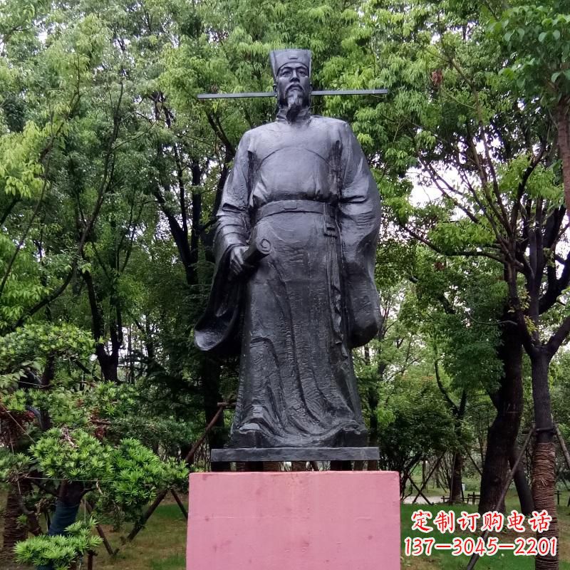 无锡纯铜铸造陶渊明历史名人古代文学家雕像