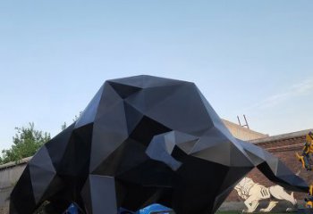 无锡华尔街牛大型玻璃钢动物雕塑