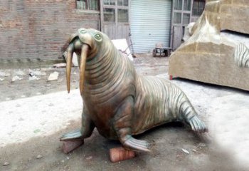 无锡纯铜海豹雕塑艺术的象征