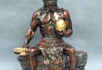 无锡神农大帝坐姿雕塑像