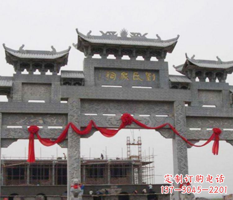 无锡牌坊雕塑——传承祠堂文化的艺术形式