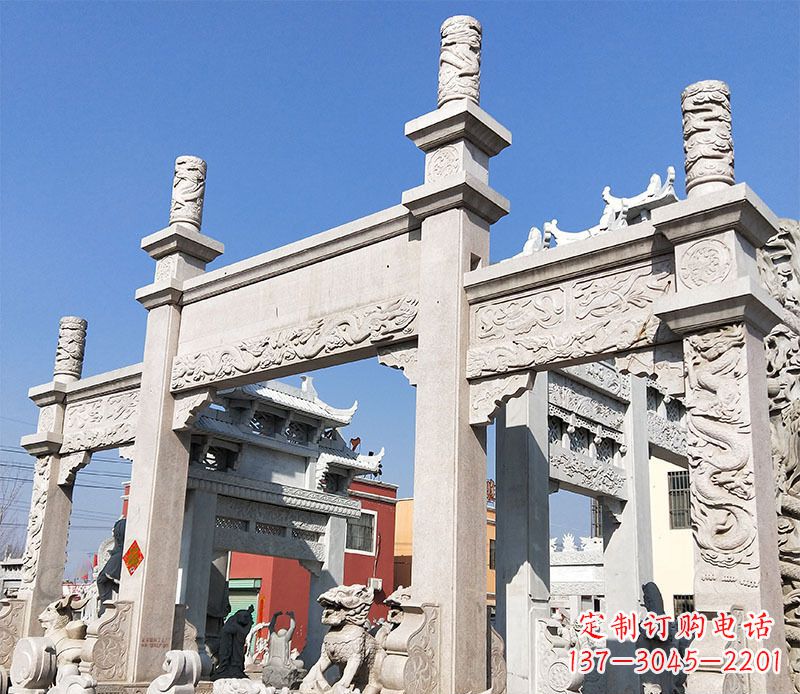 无锡村庄牌坊石雕——记录着悠久历史的传承