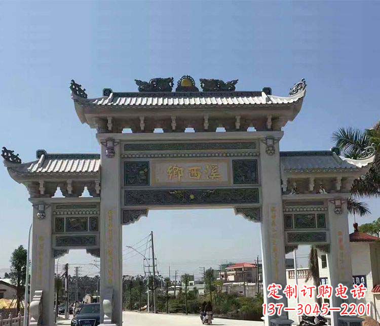 无锡石牌坊雕塑——缅怀深厚的历史情谊