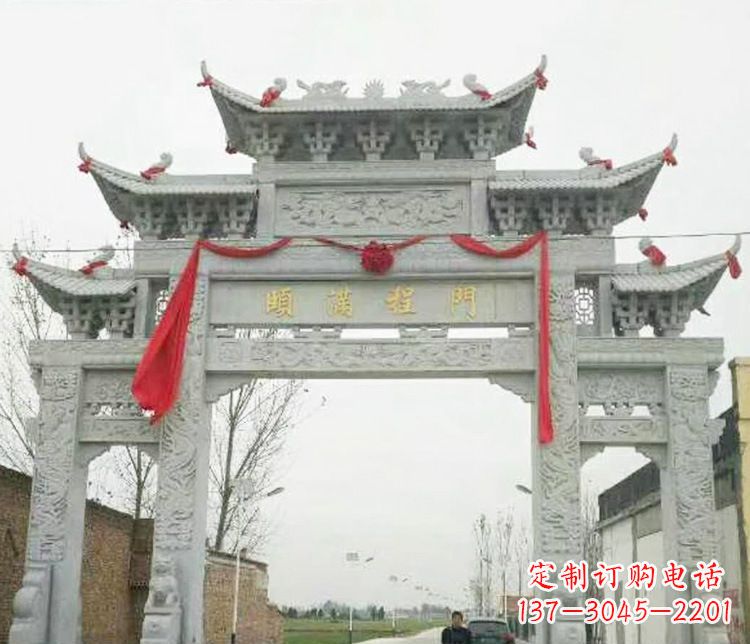 无锡牌坊雕塑纪念历史,传承文化