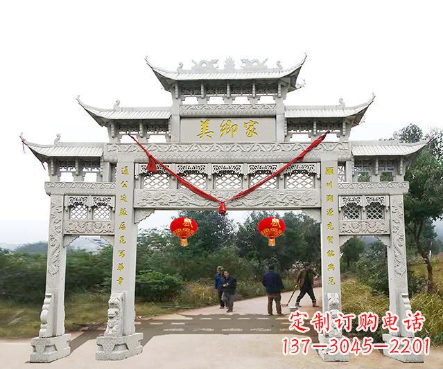 无锡牌坊雕塑珍贵的传统文化