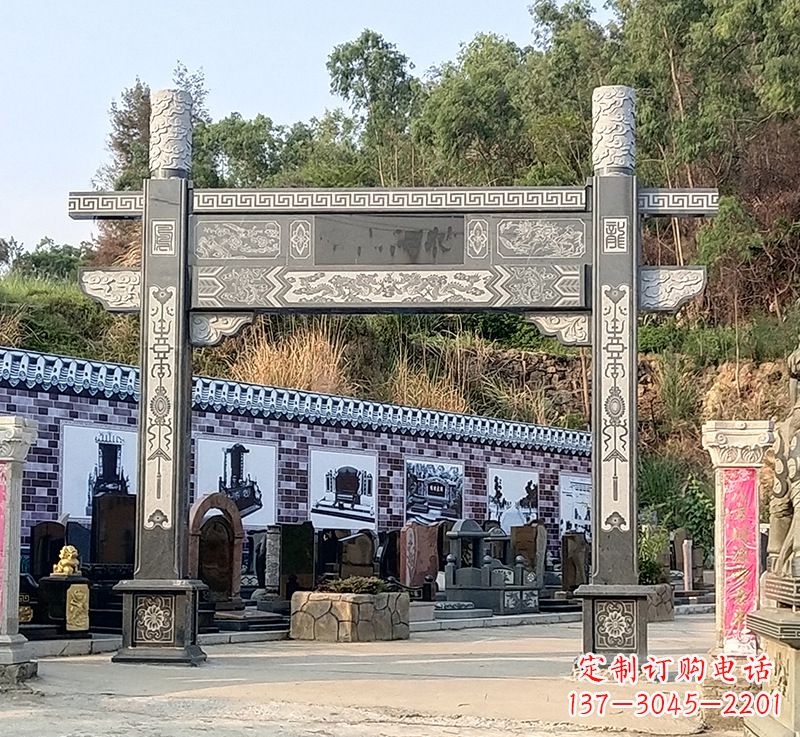 无锡古村牌坊雕塑精湛技艺的经典之作